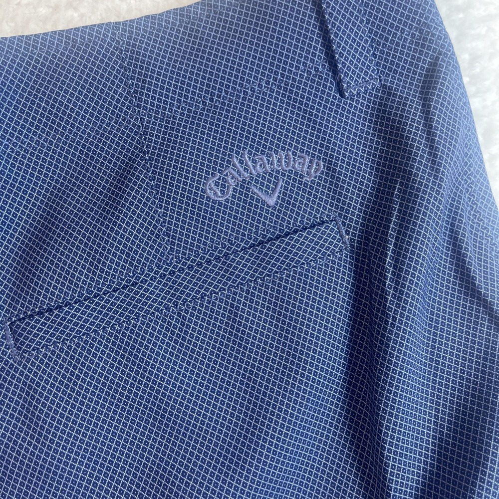 Callaway Men's Short Blue Diamond Pattern Size 38 - Picture 6 of 8